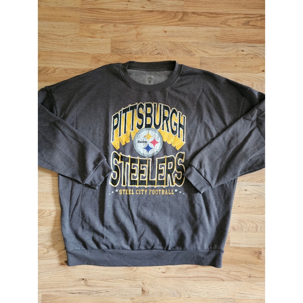Pittsburgh Steelers Gameday Couture Sweatshirt Gray Size XXL
